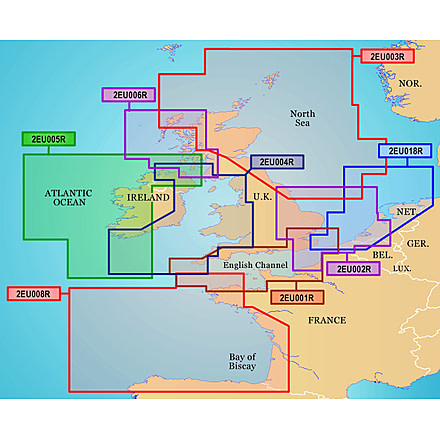 Garmin On The Water GPS Cartography BlueChart g2: UK/Ireland/France Regular Map w/ Free S&amp;H