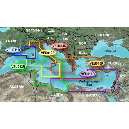 Garmin On The Water GPS Cartography BlueChart g2 Vision: Mediterranean Regular Map w/ Free S&amp;H