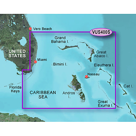 Garmin On The Water GPS Cartography BlueChart g2 Vision: SE Coast/Caribbean Small Map 010-C0738-00 w/ Free S&amp;H