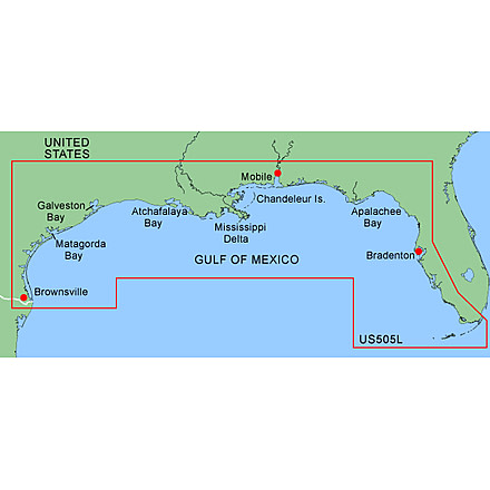 Garmin On The Water GPS Cartography BlueChart: Gulf of Mexico Large Map w/ Free S&amp;H