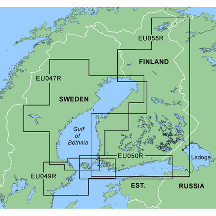 Garmin On The Water GPS Cartography BlueChart: Nordic Countries East Map w/ Free S&amp;H