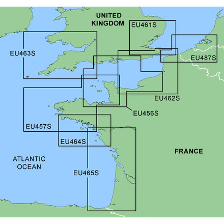 Garmin On The Water GPS Cartography BlueChart: South UK/France Small Map w/ Free S&amp;H