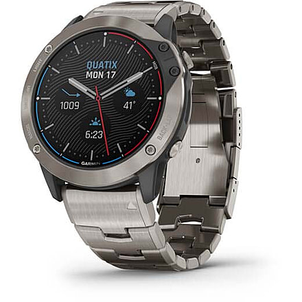 Garmin Quatix 6X Solar 51mm, Titanium w/Ti Band, Gray, 010-02157-30