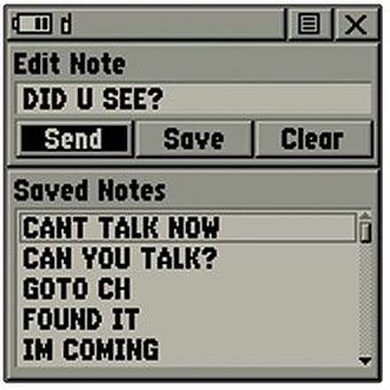 Garmin Compact GPS Rino 130 Display