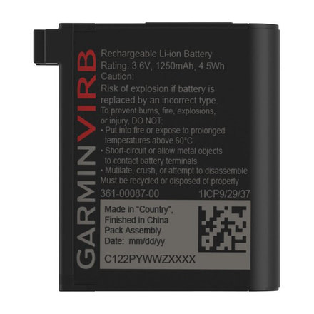 Garmin Virb Ultra, Rechargeable Battery 010-12389-15