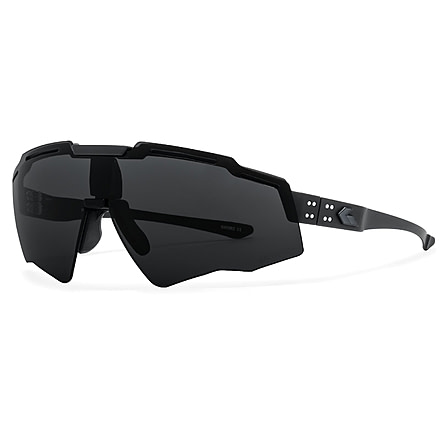 Gatorz Blastshield B2 Sunglasses, Black, Matte Black Logo, MilSpec Ballistic, Smoke w/ Anti-Fog, ANSI Z87.1, Black, One Size, 841235127434