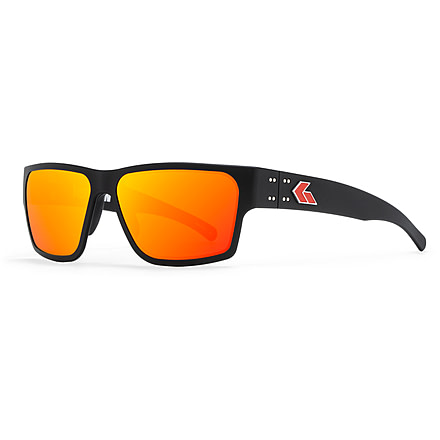 Gatorz Kershaw Delta Sunglasses, Black Frame, Sunburst Lense, Black, Medium, 841235128226