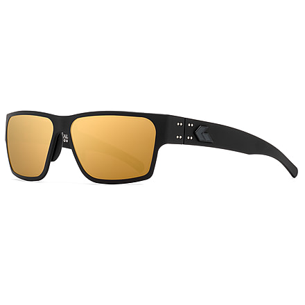 Gatorz Navy SEAL Foundation Delta Sunglasses, Black Frame with Black Logo, Rose Polarized Lens with Gold Mirror, GZ-50-089