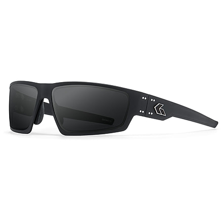 Gatorz Warhawk Sunglasses, Black, Silver Logo, Smoke, Black, One Size, 841235127281