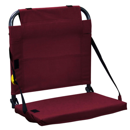 GCI Outdoor BleacherBack Chair, Maroon, 20013