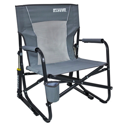 GCI Outdoor FirePit Rocker Chair, Mercury Gray, 60565