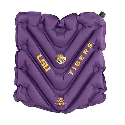 Gci Outdoor V SeatTM, Inflatable Stadium Cushion or Glassing Pad, LSU Tigers, 12VS03B-LSU