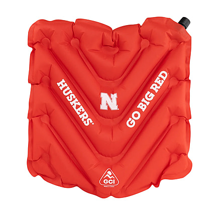 Gci Outdoor V SeatTM, Inflatable Stadium Cushion or Glassing Pad, Nebraska Cornhuskers, 12VS03B-UNL