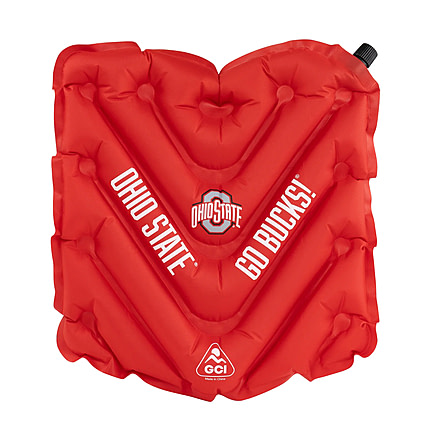 Gci Outdoor V SeatTM, Inflatable Stadium Cushion or Glassing Pad, Ohio State Buckeyes, 12VS03B-OSU