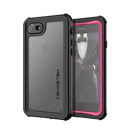 GHOSTEK iPhone 7/8 Nautical Case, Pink, Pink, GHO-01597