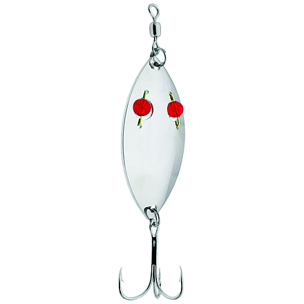 Gibbs Ruby Eye Wiggler Spoon #3, Nickel, G-0250-3N