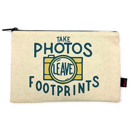 Gibbs Take Photos Pencil Pouch, Natural Cotton, 9.5 x 6in, 9781423652021