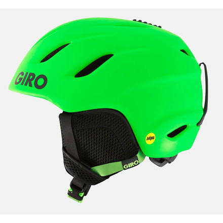 Giro Nine Jr. MIPS Snow Helmet-Matte Bright Green-Small