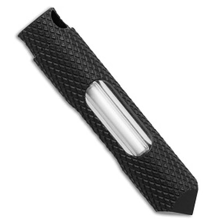 Glow Rhino Glow Rhino Knurled Nitride Blue Tritium Glow Fob 1.5" Black, adult, BHQ-232222