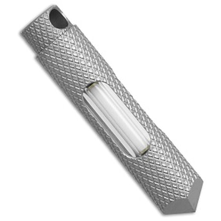 Glow Rhino Glow Rhino Knurled Titanium Nitride Green Tritium Glow Fob 1.5" Silver, adult, BHQ-232220
