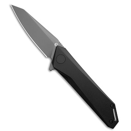 Glow Rhino Glow Rhino Meitner Liner Lock Knife Black Al + Green Tritium 3" Gray, Black, CPM MagnaCut, adult, BHQ-232225