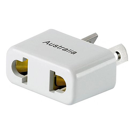 Go Travel Australia Non-Grounded Adapter, White, DES-03774