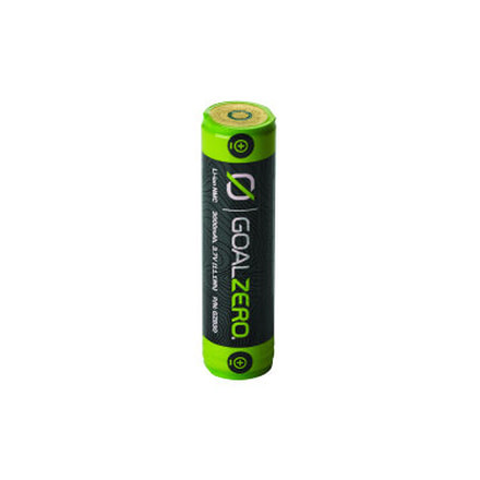 Goal Zero 18650 Replacement Battery, 3000mAh, Li-ion NMC, Black/Green 21016