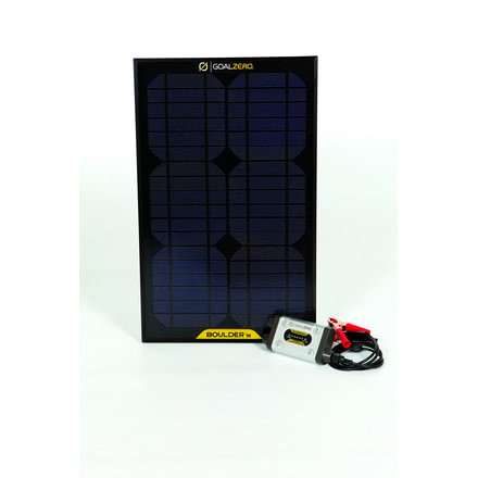 Goal Zero Guardian 12v Solar Recharging Kit With Boulder 15 Solar Panel 44001