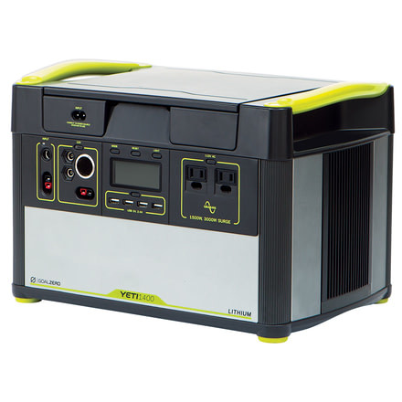 Goal Zero Yeti 1400 Lithium Portable Power Station-Black/Green