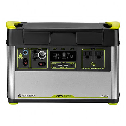 Goal Zero Yeti 1500X 120V Lithium Portable Power Station, Silver, 36300