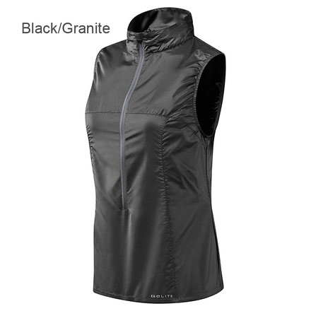 GoLite Dakota Wind Vest - Women's-Black/Granite-Small