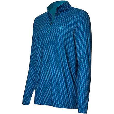 Googan Squad Blue Micro Klutch Quarter-Zip Shirt - Mens, 2XL, GS090-2XL