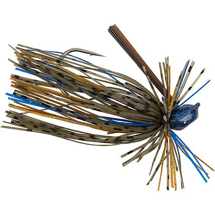 Googan Squad Lil Juicee Skirted Jig, 3/16 oz, 4/0 Hook, Okeechobee Craw, 10-20-GGS-10001C