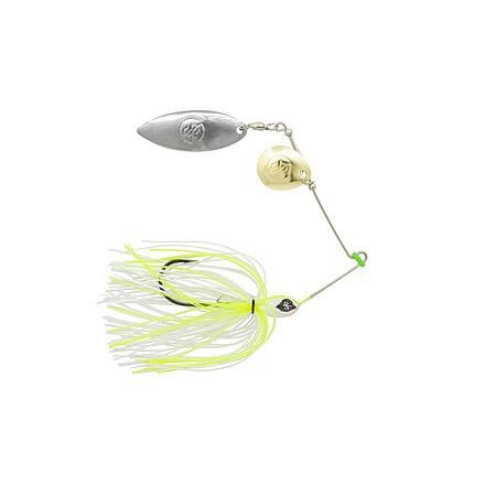 Googan Squad Mini Zinger Spinnerbait, 1/4 oz, Chartreuse White, 10-15-GGS-10000M