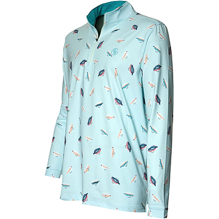 Googan Squad Salt Air Tossed Jig Quarter Zip Shirt - Mens, 3XL, GS091-3XL