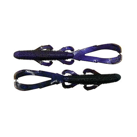 Googan Squad Trench Hawg, 6in, Green Pumpkin Purple, GTH-GPU