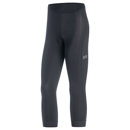 GOREWEAR C3 Womens 3/4 Cycling Tights+ in Black/White GORE WEAR Wmn Apparel 34-44 Form fit F1528672, 100572-9901-34