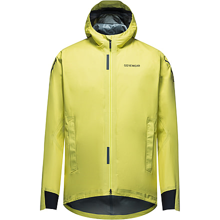 GOREWEAR CONCURVE GORE-TEX LE2 Running Jacket Mens in Lime Yellow Medium Slim fit Waterproof 202A8C9B, 101215-CB00-L