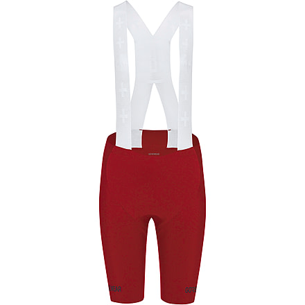 GOREWEAR Distance Bib Cycling Shorts+ Tights 2.0 Womens in Utility Red Medium 8-10 Form fit Moisture Wicking 024138CD, 100951-DA00-40