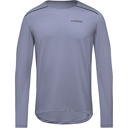 Gorewear GOREWEAR Contest 2.0 Long Sleeve Tee Mens in Amethyst Grey Large Slim fit, 101076-DF00-XL