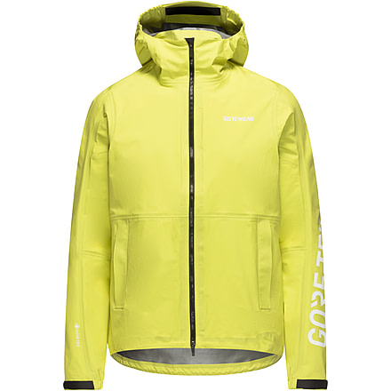Gorewear GOREWEAR LUPRA 2.0 GORE-TEX LE1 Hooded Cycling Jacket Mens in Lime Yellow Medium Regular fit Waterproof, 101244-CB00-M