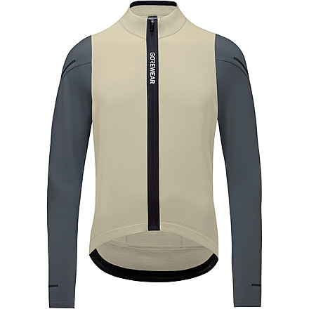 Gorewear GOREWEAR SPINSHIFT Thermo Long Sleeve Cycling Jersey Mens in Tech Beige/Lab Graphite Large Form fit, 101086-BGBZ-L