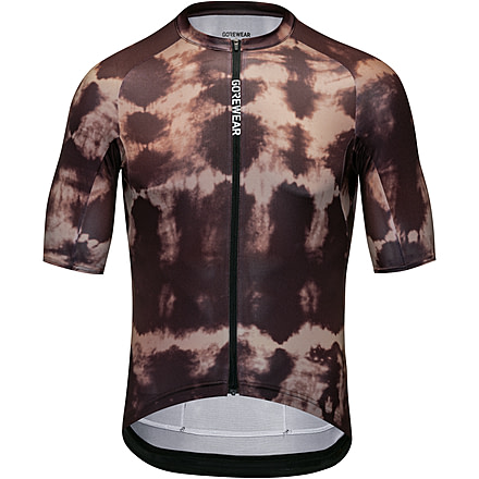 GOREWEAR SPINSHIFT Shibori Cycling Jersey Mens in Utility Brown/Tech Beige XL Form fit FDABC133, 101223-BUBG-XXL