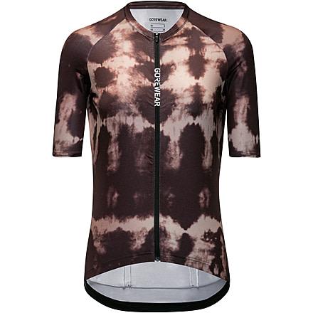 GOREWEAR SPINSHIFT Shibori Cycling Jersey Womens in Utility Brown/Tech Beige Large Form fit DC55721E, 101224-BUBG-42