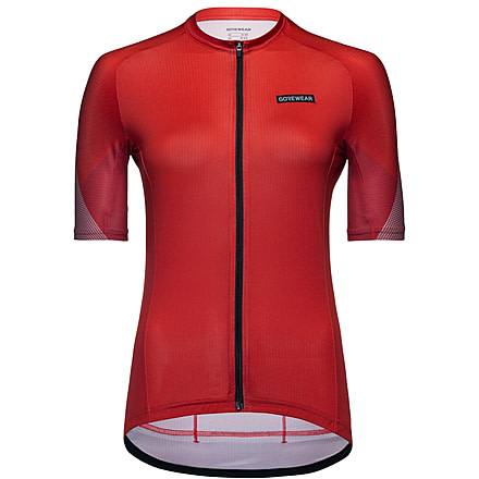 GOREWEAR Spirit Triangles Cycling Jersey Womens in Lab Red/Utility Red Small Form fit 16A002F1, 101157-DCDA-S