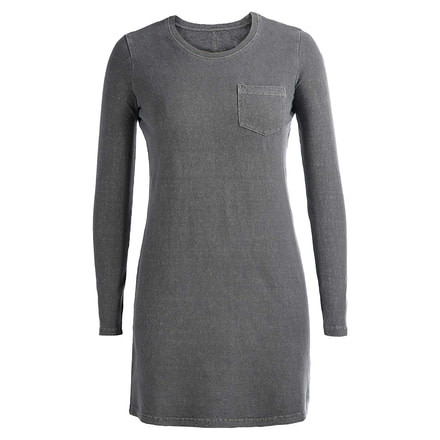 Gramicci Miramar Long Sleeve Tee Dress - Womens Gunmetal Large W-2425-90GMLLG