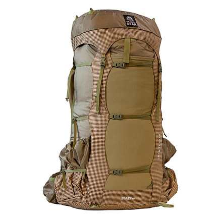Granite Gear Blaze 60 Backpack - Mens, Clay/Brown Gingham/Walleye, Short, 5000025-7007