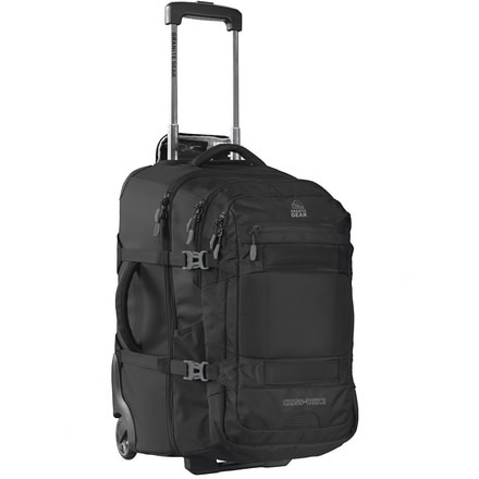 USED Granite Gear Cross Trek2 22 Carry-On Wheeled Upright with 28 L Removable Pack-Black/Flint, EDEMO1