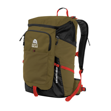 Granite Gear Verendrye Backpack, Highland Peat/Black/Ember Orange, 35 Liters 1000046-4014