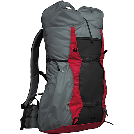 Granite Gear Virga3 Backpack, Regular, Flint/Bright Red, 55L, 50025-0002